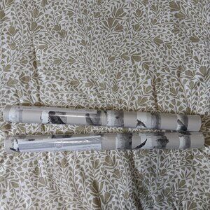 Nwt nuwallpaper birch tree taupe rustic nursery woodland peel stick wallpaper